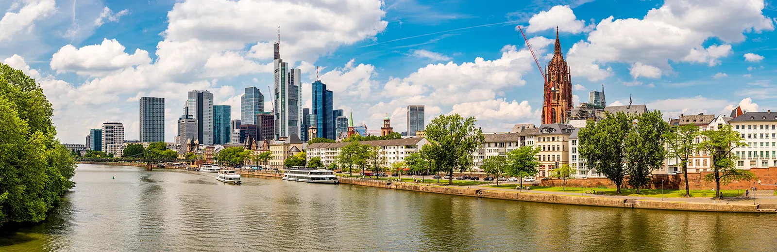 Frankfurt Stadtansicht mit Fachwerkhäusern
